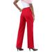 Plus Size Women's Classic Bend Over® Pant by Roaman's in Vivid Red (Size 24 W) Pull On Slacks