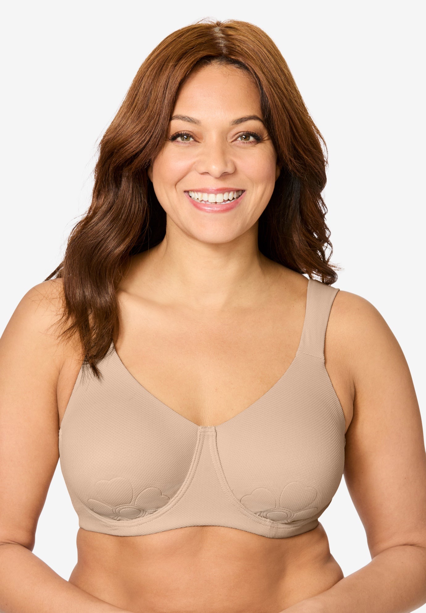 Plus Size Women's Petal Boost® Underwire Bra by Comfort Choice in Nude (Size 42 C)