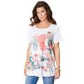 Plus Size Women's Travel Graphic Tee by Roaman's in Italian Destination (Size 12) Shirt