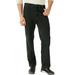 Men's Big & Tall Liberty Blues™ Loose-Fit Side Elastic 5-Pocket Jeans by Liberty Blues in Black Denim (Size 42 40)