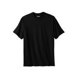 Men's Big & Tall Performance Flex Crewneck Tee by KingSize in Black (Size XL)