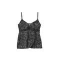 Plus Size Women's Bra-Size Wrap Tankini Top by Swim 365 in Black White Leopard Print (Size 40 C)