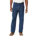 Men's Big & Tall Denim or Ripstop Carpenter Jeans by Wrangler® in Antique Indigo (Size 40 30)