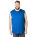 Men's Big & Tall Shrink-Less™ Lightweight Muscle T-Shirt by KingSize in Royal Blue (Size 2XL)