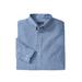 Men's Big & Tall KS Signature Wrinkle-Free Oxford Dress Shirt by KS Signature in Royal Blue (Size 19 39/0)