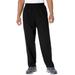 Men's Big & Tall Lightweight Jersey Open Bottom Sweatpants by KingSize in Black (Size 3XL)