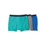 Men's Big & Tall Hanes® FreshIQ® X-Temp® ComfortCool® Boxer Briefs 3-Pack by Hanes in Blue Green Multi (Size 6XL)