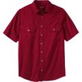 Men's Big & Tall Boulder Creek® Short Sleeve Shirt by Boulder Creek in Rich Burgundy (Size 9XL)