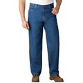 Men's Big & Tall Expandable Waist Relaxed Fit Jeans by KingSize in Stonewash (Size 44 38)