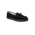 Extra Wide Width Men's Suede Tracker Slippers by KingSize in Black (Size 9 EW)