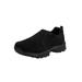 Wide Width Men's Suede Slip-On Shoes by KingSize in Black (Size 9 W) Loafers Shoes