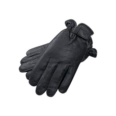 Men's Big & Tall EXTRA-LARGE ADJUSTABLE DRESS GLOVES by KingSize in Black (Size L)