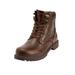 Wide Width Men's Boulder Creek™ Zip-up Work Boots by Boulder Creek in Dark Brown (Size 13 W)