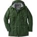 Men's Big & Tall Boulder Creek Fleece-Lined Parka with Detachable Hood and 6 Pockets by Boulder Creek in Olive (Size 7XL) Coat