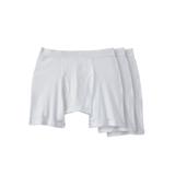 Men's Big & Tall Cotton Cycle Briefs 3-Pack by KingSize in White (Size 5XL) Underwear