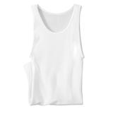 Men's Big & Tall Hanes® Tagless Tank Undershirt 3-Pack by Hanes in White (Size 8XL)
