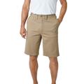 Men's Big & Tall 10" Flex Full-Elastic Waist Chino Shorts by KingSize in Dark Khaki (Size 46)