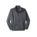 Men's Big & Tall Explorer Plush Fleece Full-Zip Fleece Jacket by KingSize in Steel (Size 2XL)