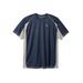 Men's Big & Tall Colorblock Vapor® Performance Tee by Champion® in Navy (Size XLT)