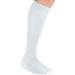 Men's Big & Tall Over-the-Calf Compression Silver Socks by KingSize in White (Size XL)