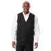 Men's Big & Tall KS Signature Easy Movement® 5-Button Suit Vest by KS Signature in Black (Size 52)