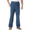 Men's Big & Tall Loose Fit Comfort Waist Jeans by KingSize in Stonewash (Size 2XL 40)