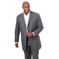 Men's Big & Tall KS Signature Easy Movement® Three-Button Jacket by KS Signature in Grey (Size 62)