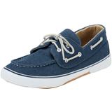 Wide Width Men's Canvas Boat Shoe by KingSize in Stonewash Denim (Size 14 W) Loafers Shoes