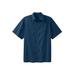 Men's Big & Tall Short-Sleeve Pocket Sport Shirt by KingSize in Navy (Size 3XL)