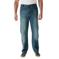 Men's Big & Tall Liberty Blues™ Relaxed-Fit Side Elastic 5-Pocket Jeans by Liberty Blues in Blue Wash (Size 38 40)