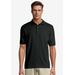 Men's Big & Tall Hanes® Cotton-Blend EcoSmart® Jersey Polo by Hanes in Black (Size XL)