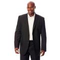 Men's Big & Tall KS Signature Easy Movement® Two-Button Jacket by KS Signature in Black (Size 56)