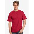 Men's Big & Tall Hanes® Tagless ® T-Shirt by Hanes in Deep Red (Size 3XL)