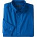 Men's Big & Tall KS Signature Wrinkle-Free Long-Sleeve Button-Down Collar Dress Shirt by KS Signature in Royal Blue (Size 26 35/6)