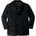 Men's Big & Tall Multi-pocket Inset Jacket by KingSize in Black (Size 4XL) Coat