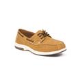 Wide Width Men's Deer Stags® Lace-Up Boat Shoes by Deer Stags in Light Tan (Size 9 1/2 W)
