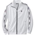 Men's Big & Tall FILA® Taped Logo Track Jacket by FILA in White (Size 4XL)