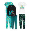 Simple Joys by Carter's Baby-Jungen 6-Piece Snug Fit Cotton Pajama Pyjama-Set, Mehrfarbig/Bär/Drache/Oktopus/Streifen, 4-5 Jahre (3er Pack)