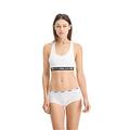 PUMA Damen Mini Boxershorts, White, M