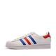 adidas Originals Superstar Mens Trainers Sneakers (UK 6.5 US 7 EU 40, White red Blue FV2806)