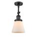 Innovations Lighting Bruno Marashlian Small Cone 6 Inch 1 Light LED Semi Flush Mount - 201F-BK-G61-LED