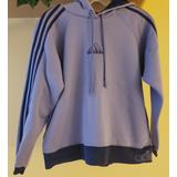 Adidas Tops | Adidas Three Stripes Hoodie Sweatshirt | Color: Blue/Purple | Size: M
