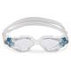 AQUASPHERE | Kaiman Compact Schwimmbrille Transparent & Türkis - Klare Linse