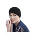 MASUMI Chemo Headwear for Women | Cotton Hat for Hair Loss| Chemo Cancer Cap for Alopecia | Chemotherapy Turban | Scarlet (Black)