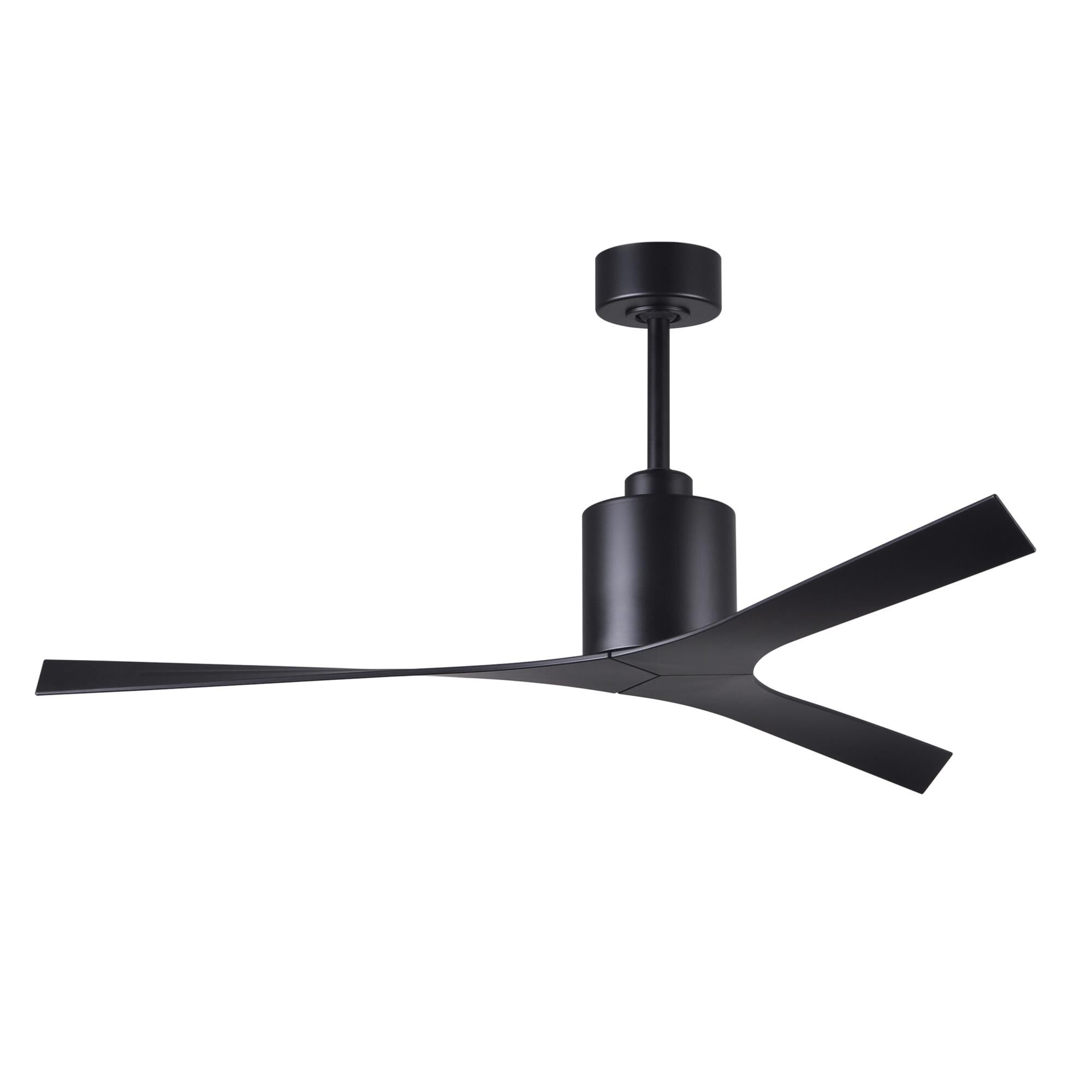 Matthews Fan Company Molly 56 Inch Ceiling Fan with Light Kit - MK-BK-BK