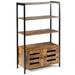 Costway Industrial Storage Shelf with 2 Shutter Doors