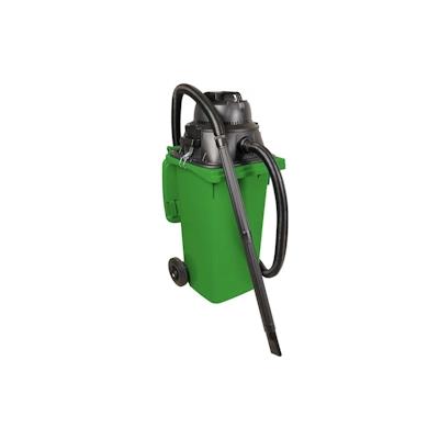 BRB Nass-/Trockensauger/Industriesauger 1100 Watt, mit 120 Liter Behälter (DIN Mülltonne) grün Image