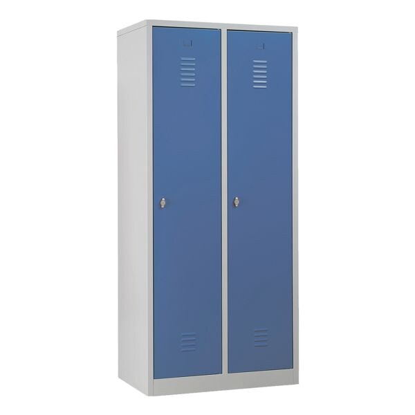Gürkan Garderobenschrank 80 x 180 cm Vorhängeschloss grau, 80x180x50 cm Image