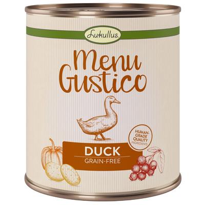 12x800g Menu Gustico Ente, Karotten, Preiselbeeren&Rosmarin Lukullus