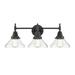 Innovations Lighting Bruno Marashlian Caden 26 Inch 3 Light LED Bath Vanity Light - 447-3W-BK-CL-LED